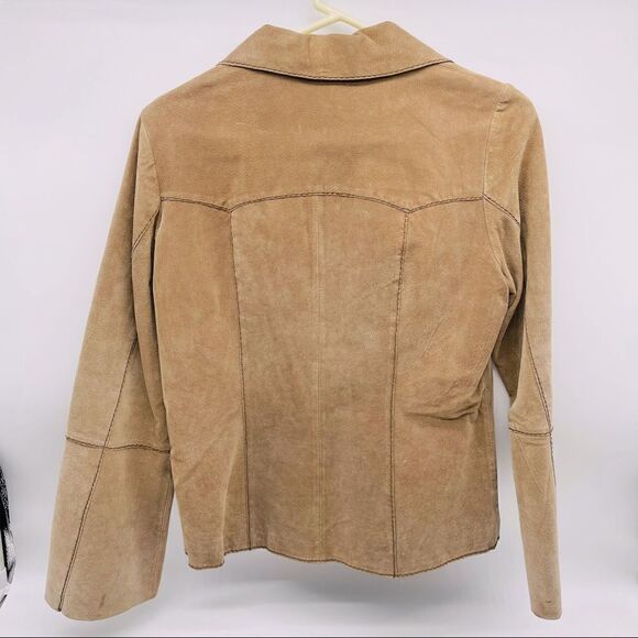 Faded Glory Genuine Leather Brown Jacket - Picture 4 of 14